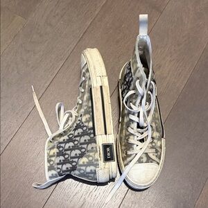Dior Translucent High-Top Sneakers with Monogram